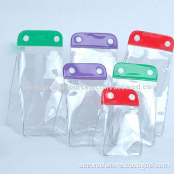 Stylish clear PVC cosmetic bag